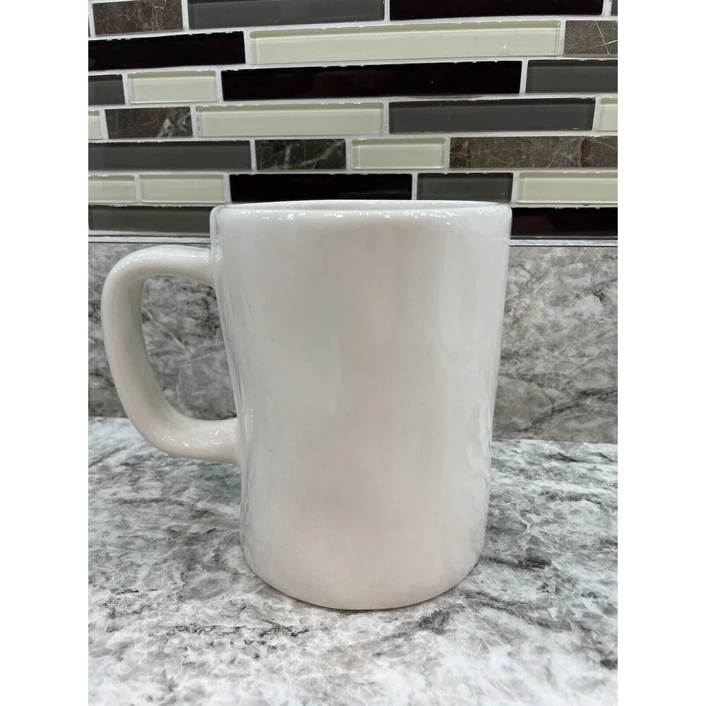 LARGE M MAGENTA  Rae Dunn Dad Coffee Mug EUC